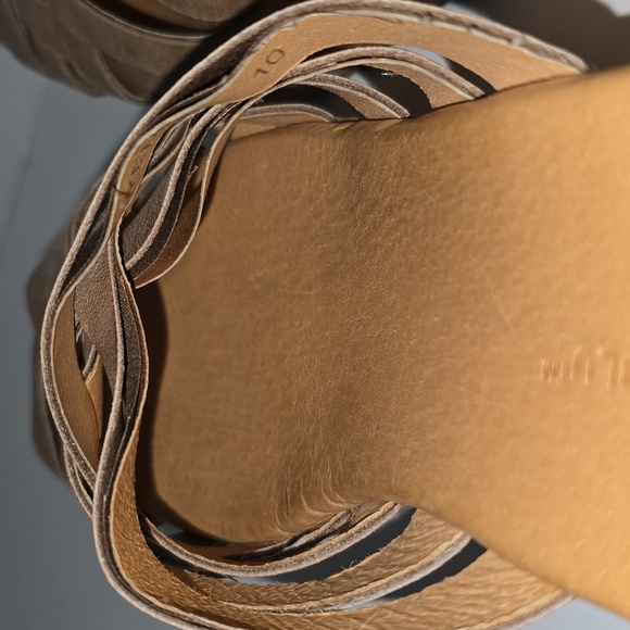 Chocolat Blu Peep Toe Yemaya Slide Platform Cork Wedge Womens Size 10 - Picture 15 of 16